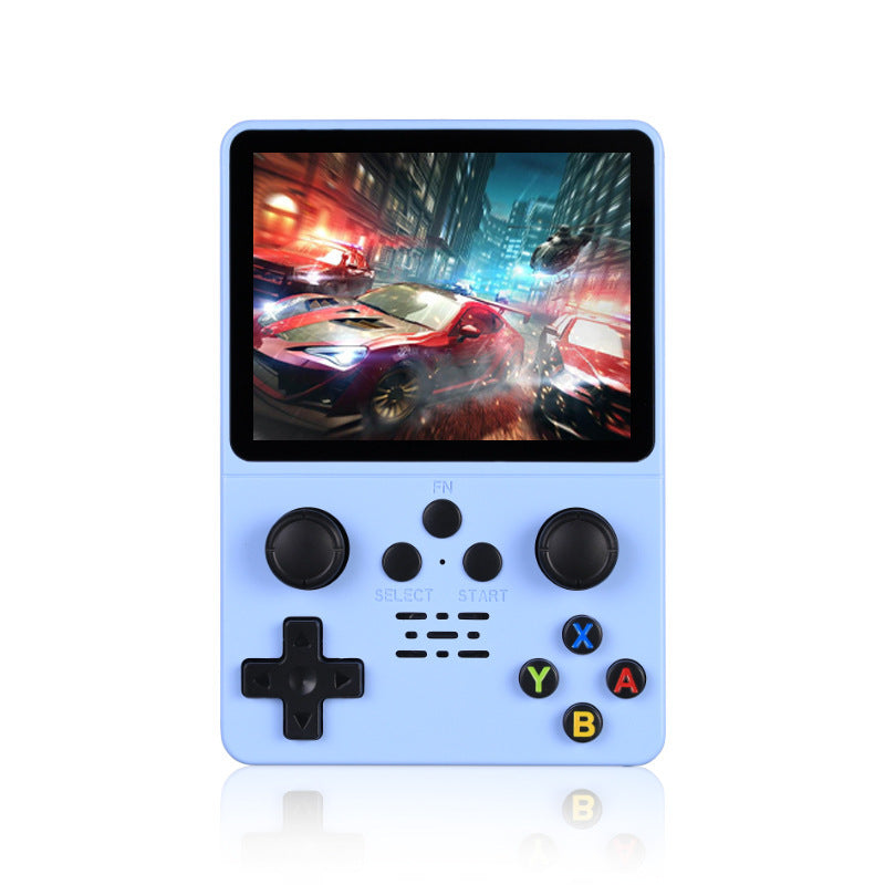 QuantumG - R35S Retro Handheld Game Console with 3.5 Inch IPS HD Display, Linux System, 64GB Inbuilt Games – Compact Pocket Video Game (Yellow) - kavyachic